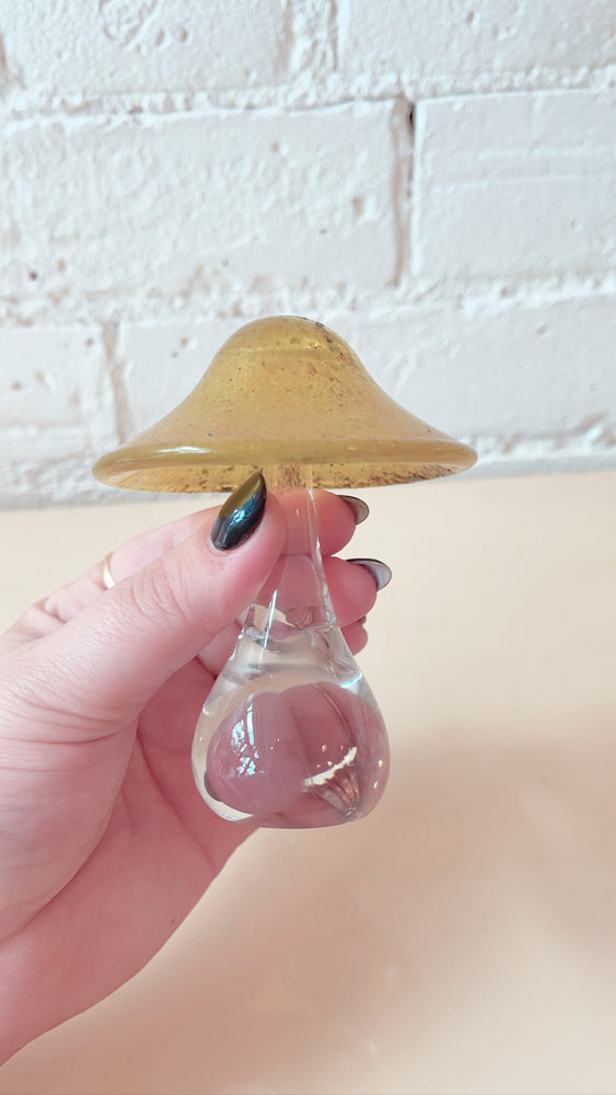 Vintage Art Glass Mushroom