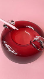 Vintage Art Glass Donut Ashtray