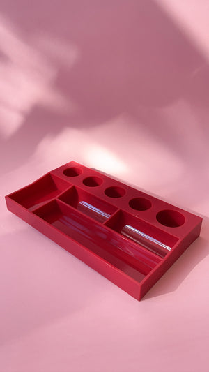 Vintage Decorware Raspberry Plastic Organzier