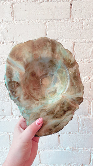 Vintage Turquoise Alabaster Ashtray