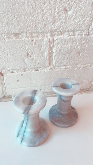 Vintage Marble Candle Holders
