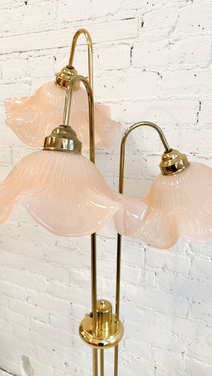 Vintage Floral Floor Lamp