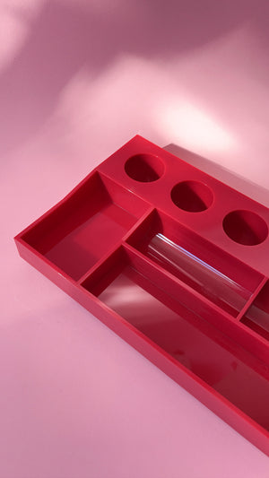 Vintage Decorware Raspberry Plastic Organzier