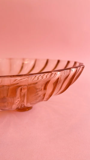 Vintage Depression Glass Serving Bowl