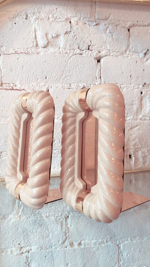Ceramic 80's Bookends