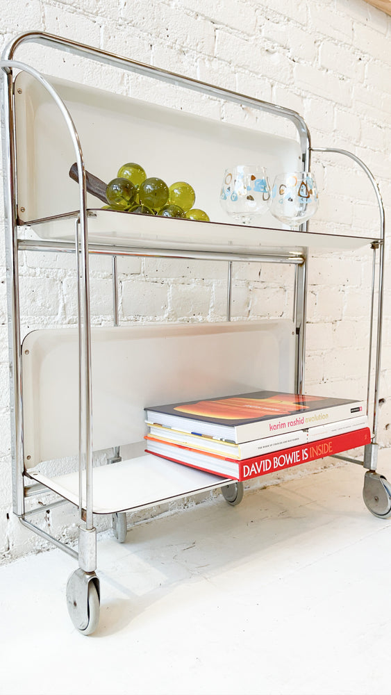 Dinett by Bremshey Iconic 1970s Foldable Serving Trolley
