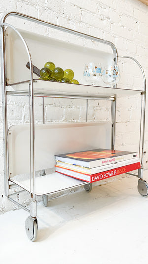 Dinett by Bremshey Iconic 1970s Foldable Serving Trolley