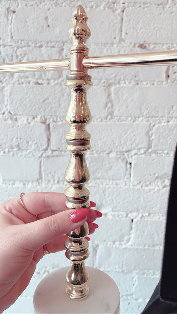Vintage Marble and Brass Coloured Mask Holder