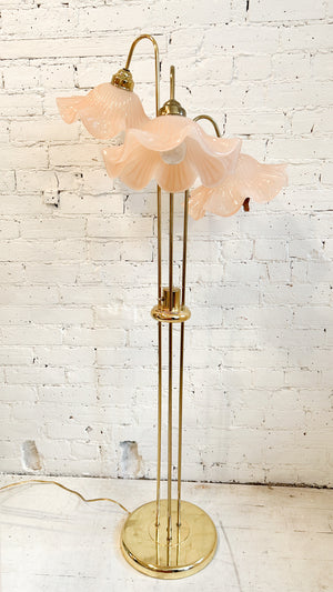 Vintage Floral Floor Lamp