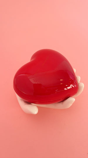 Vintage Ceramic Hand & Heart Jar