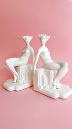 Vintage Fitz and Floyd Art Deco Nude Lady Bookends