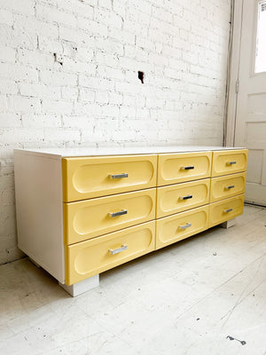 Vintage 1960's Henri Vallières 9 Drawer Dresser