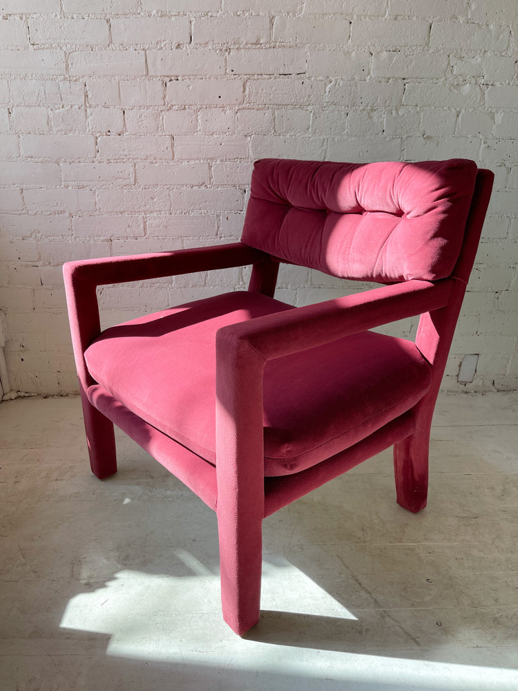 Vintage Milo Baughman Style Parsons Chair