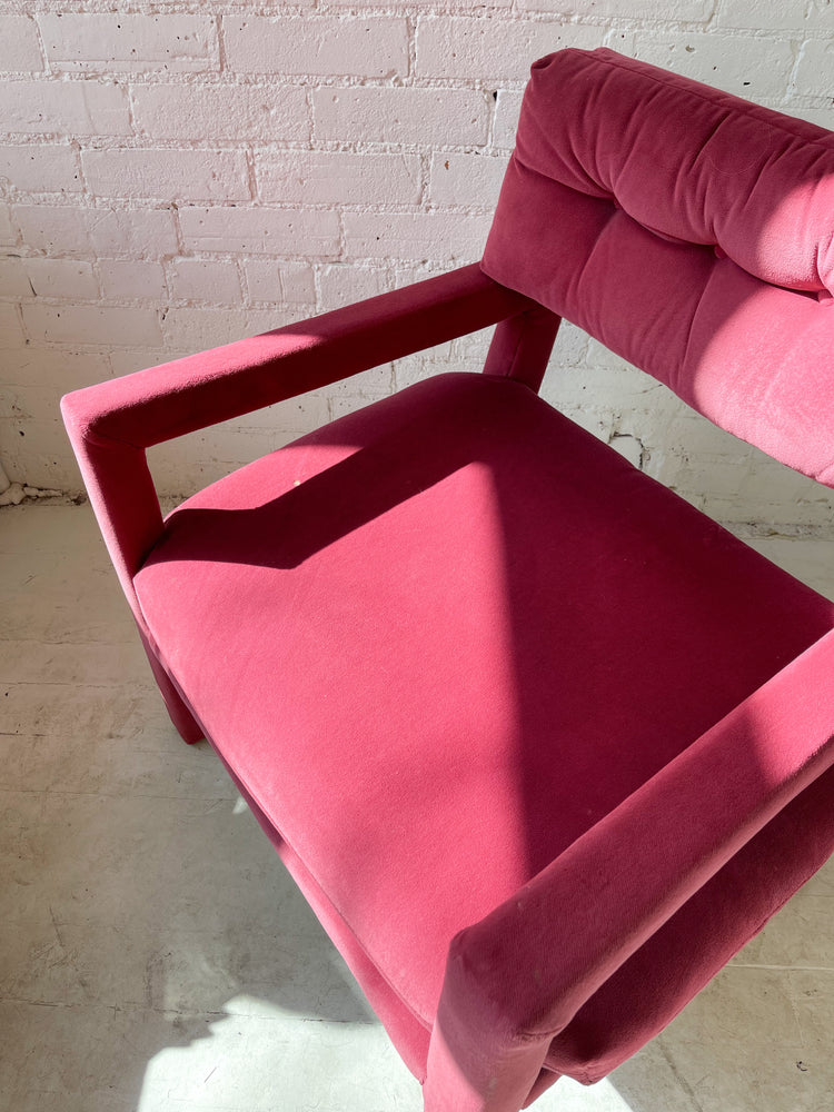 Vintage Milo Baughman Style Parsons Chair