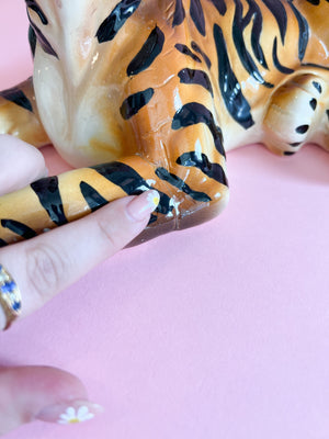 Vintage 1983 Ceramic Tiger Cub