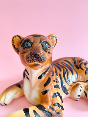 Vintage 1983 Ceramic Tiger Cub