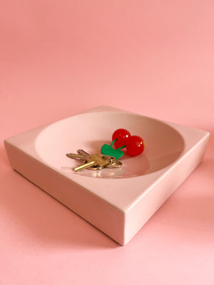 Vintage Pink Ceramic Catchall