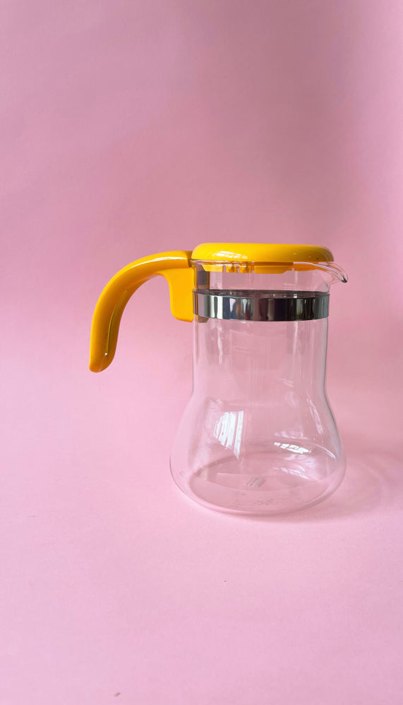Vintage Pyrex Coffee Carafe Glass, Sunshine Yellow