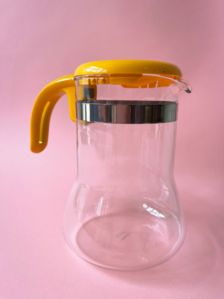 Vintage Pyrex Coffee Carafe Glass, Sunshine Yellow