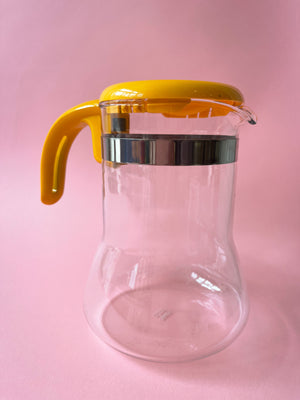 Vintage Pyrex Coffee Carafe Glass, Sunshine Yellow