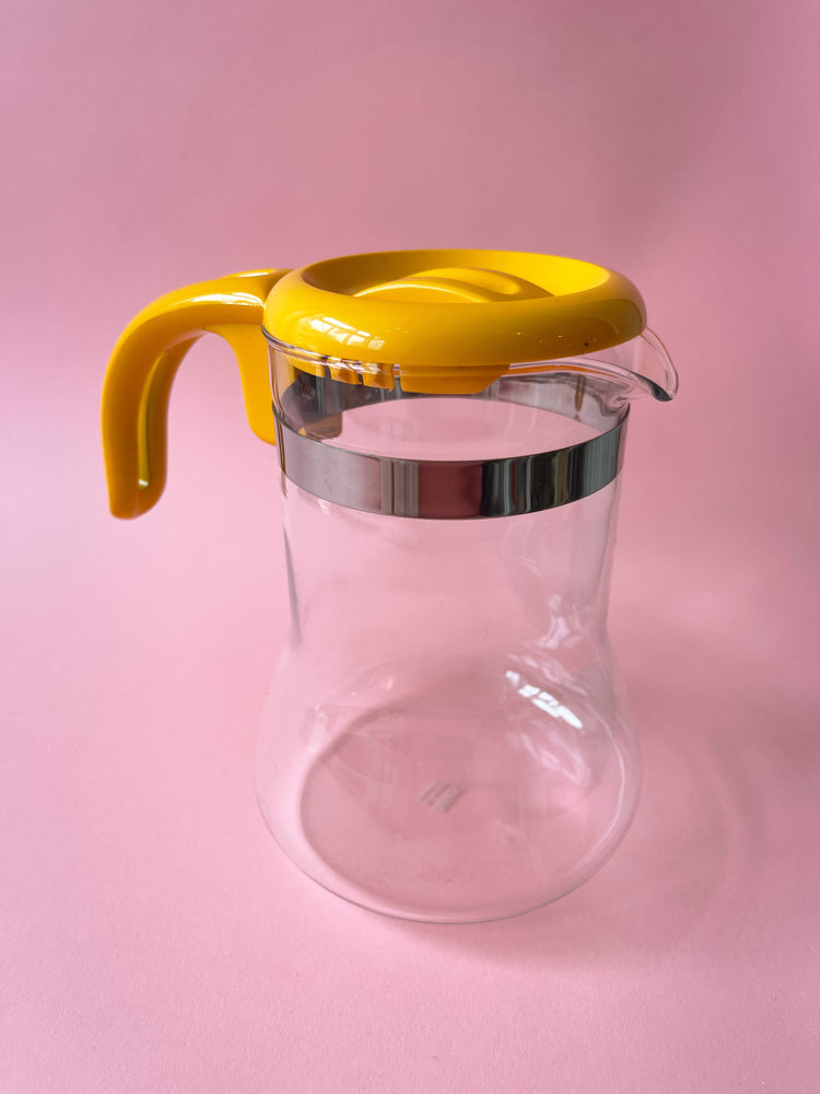 Vintage Pyrex Coffee Carafe Glass, Sunshine Yellow