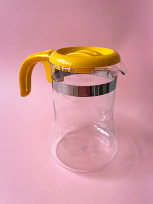 Vintage Pyrex Coffee Carafe Glass, Sunshine Yellow