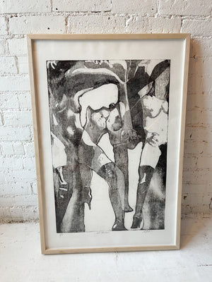 Vintage "War Metaphor" Lithograph