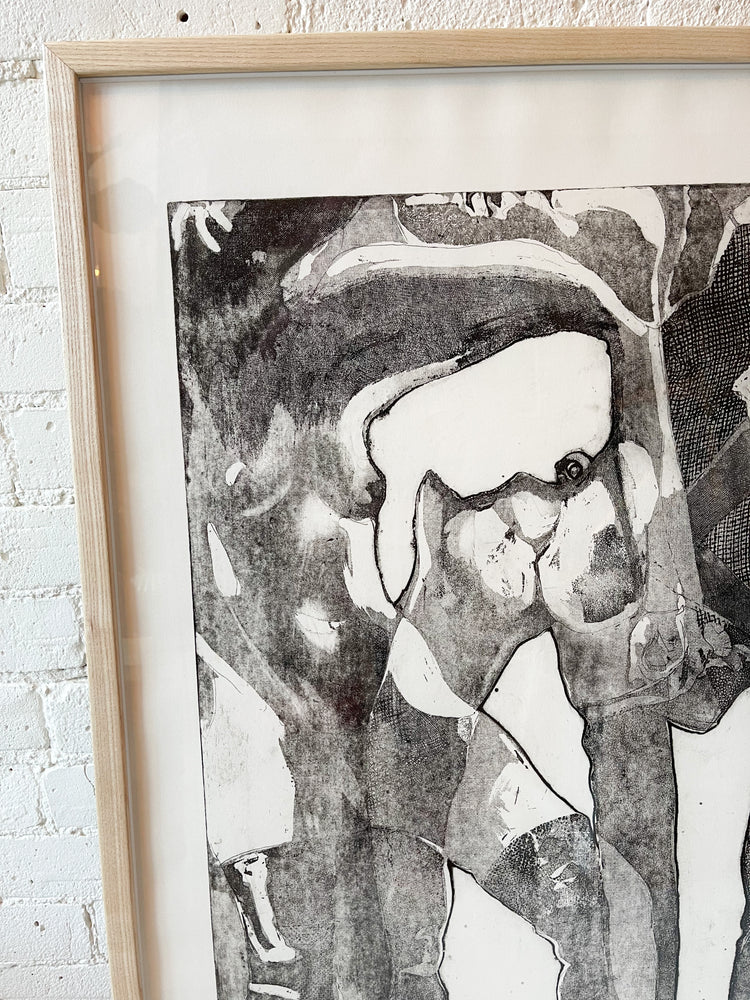 Vintage "War Metaphor" Lithograph