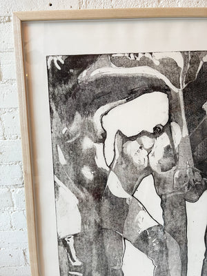 Vintage "War Metaphor" Lithograph
