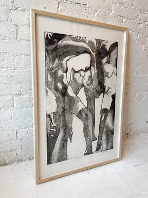 Vintage "War Metaphor" Lithograph