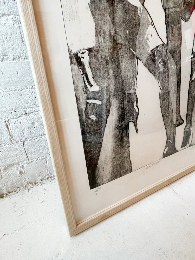 Vintage "War Metaphor" Lithograph