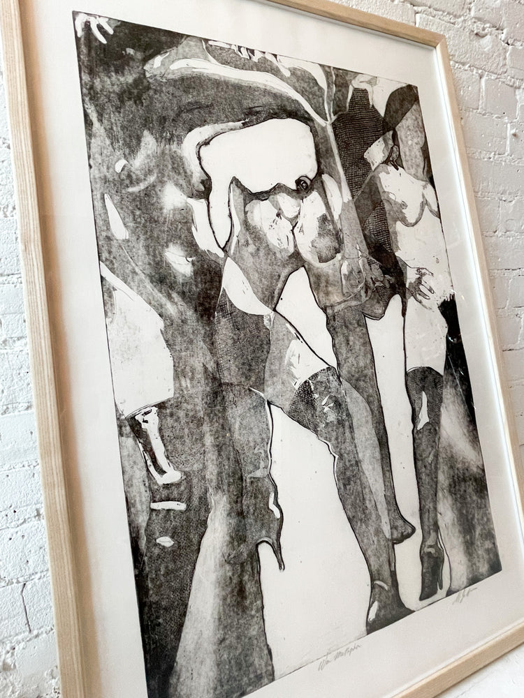 Vintage "War Metaphor" Lithograph