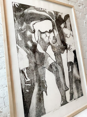 Vintage "War Metaphor" Lithograph