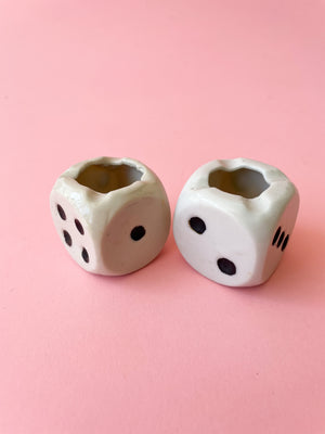 Vintage Ceramic Dice Ashtray