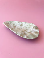 Vintage Marbled Melamine Boomerang Ashtray