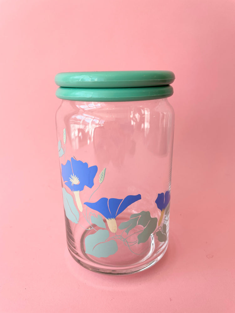 Vintage Floral Stash Jar