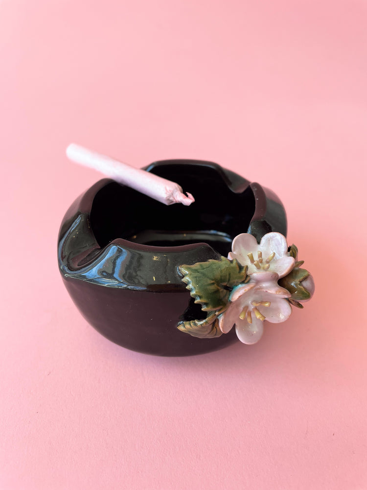 Vintage Porcelain Flower Ashtray