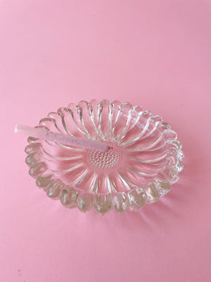 Vintage Hazel Atlas Sunflower Ashtray