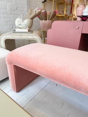 Vintage Waterfall Bench in the Manner of Karl Springer