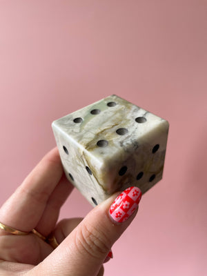 Vintage Marble Dice