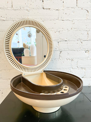 Vintage Space Age Flair 2 UFO Vanity