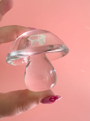 Blown Glass 1970's Mushroom