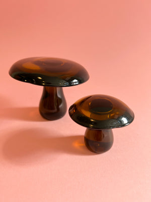 Vintage Maleras Sweden Mid Century Glass Mushrooms