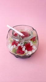 Vintage Terrarium Floral Ashtray