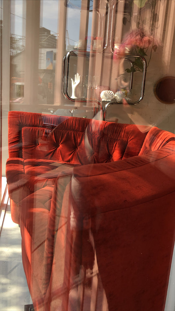 Vintage Curved Sofa