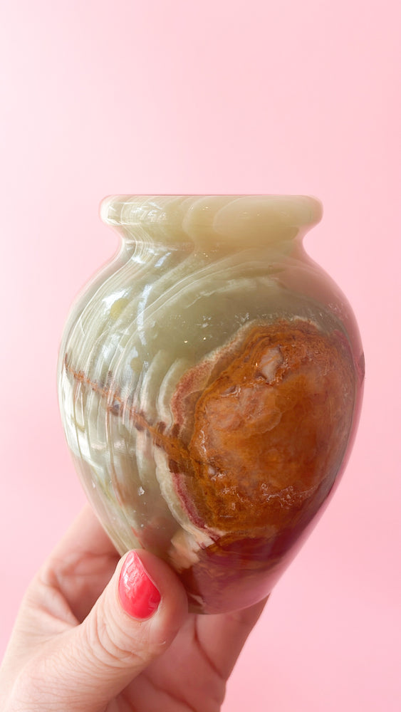 Vintage Onyx Bud Vase