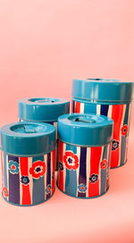 Vintage Retro Nesting Canisters