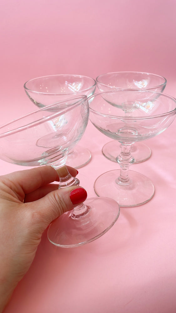 Vintage Glass Coupes