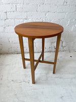 Vintage Mid Century Teak Folding Side Table