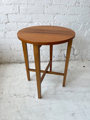 Vintage Mid Century Teak Folding Side Table